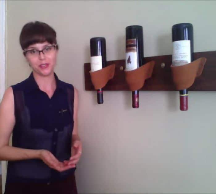 Easy To Make DIY Repurposed Inverted Wine Rack