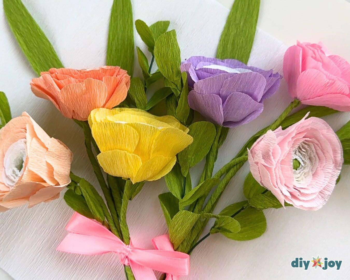 Easy Paper Ranunculus — paper ranunculus step-by-step