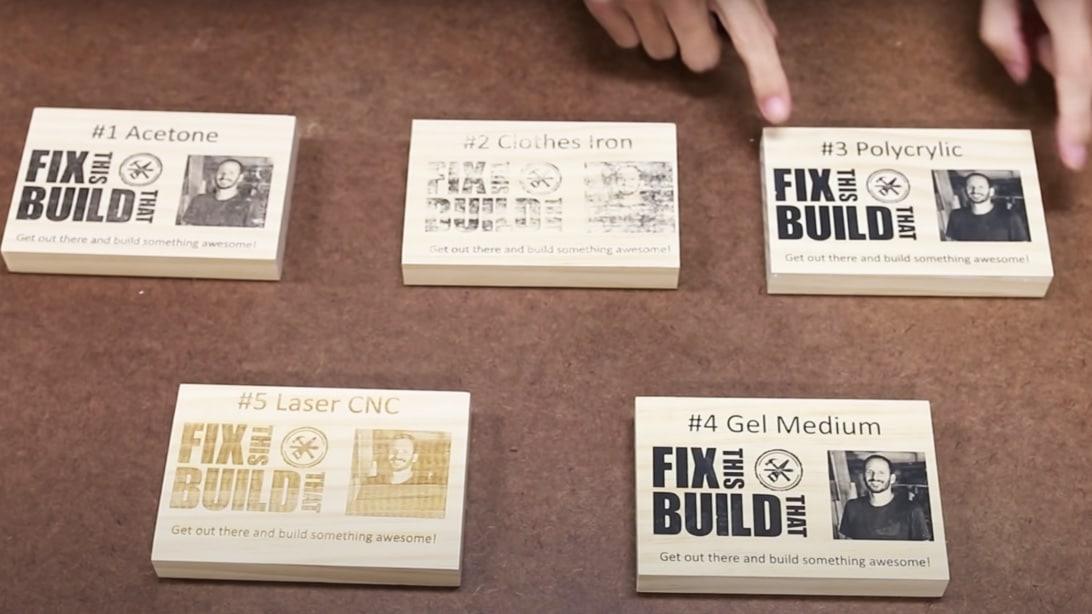 5 DIY Ways to Print on Wood