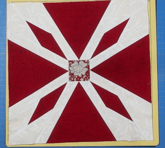 How to Make Poinsettia Quilt Block