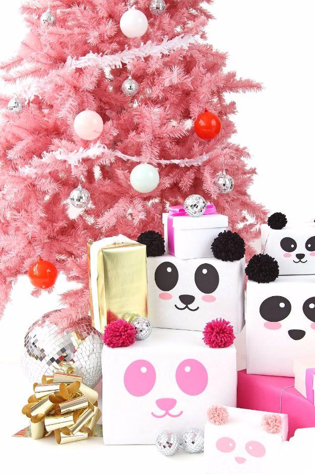 DIY Panda Gift Wrap, budget friendly for anyone gifting on a tight week and a homemade touch that beats another gift card