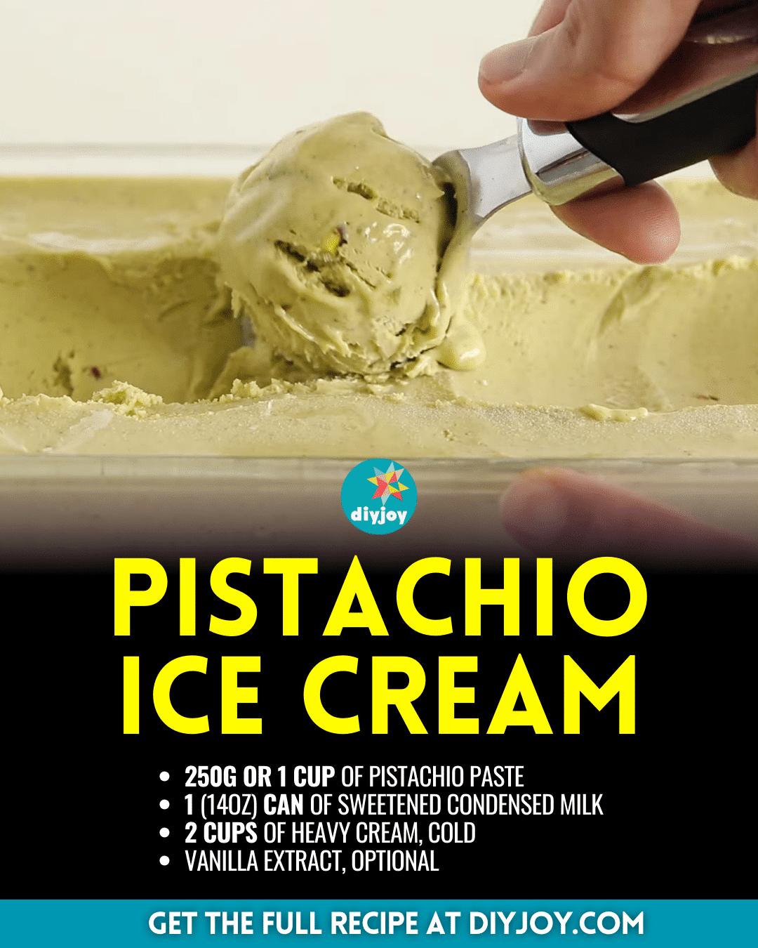 4-Ingredient Pistachio Ice Cream Recipe