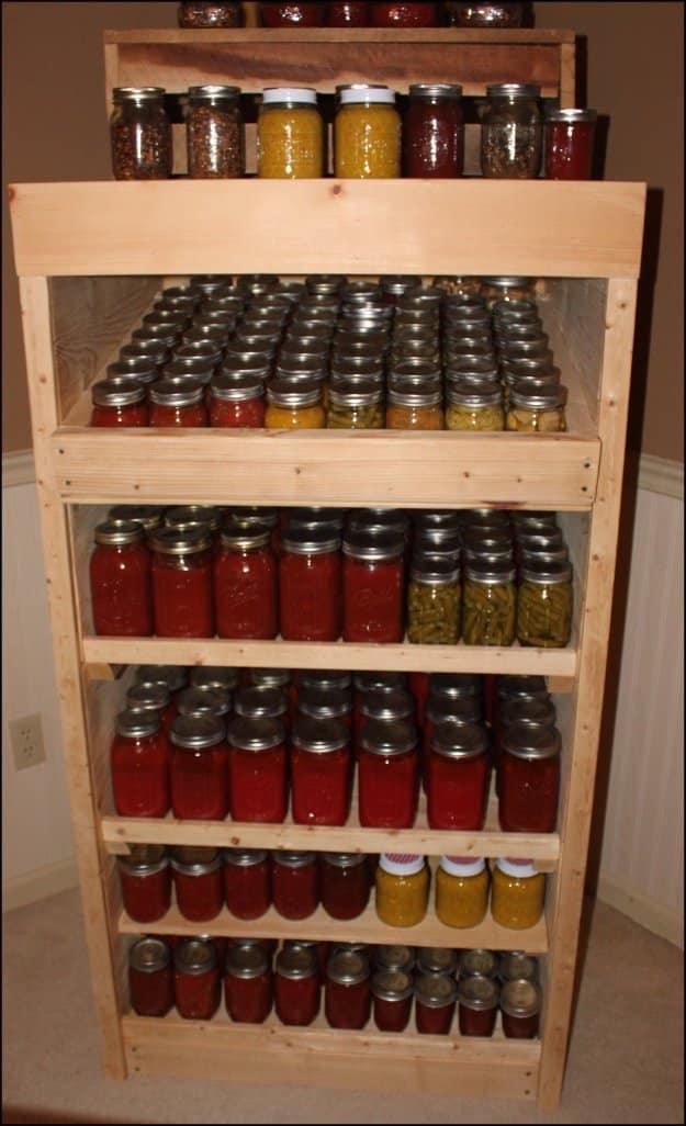 DIY Pallet Furniture Ideas - Canning Pantry Cupboard Made of Pallets - Best Do It Yourself Projects Made With Wooden Pallets - Indoor and Outdoor, Bedroom, Living Room, Patio. Coff