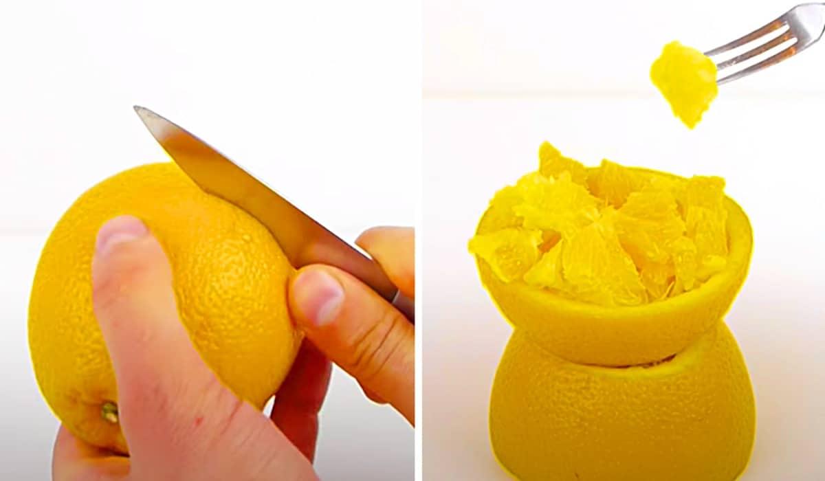 Easy Orange Peeling Hack