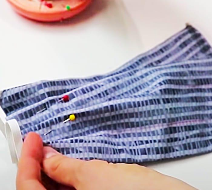 Pin Pleats In Mask - Sew A Lot Of Masks At One Time - Mask Tutorial