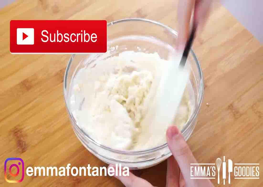 Mixing the flour mixture to form a dough
