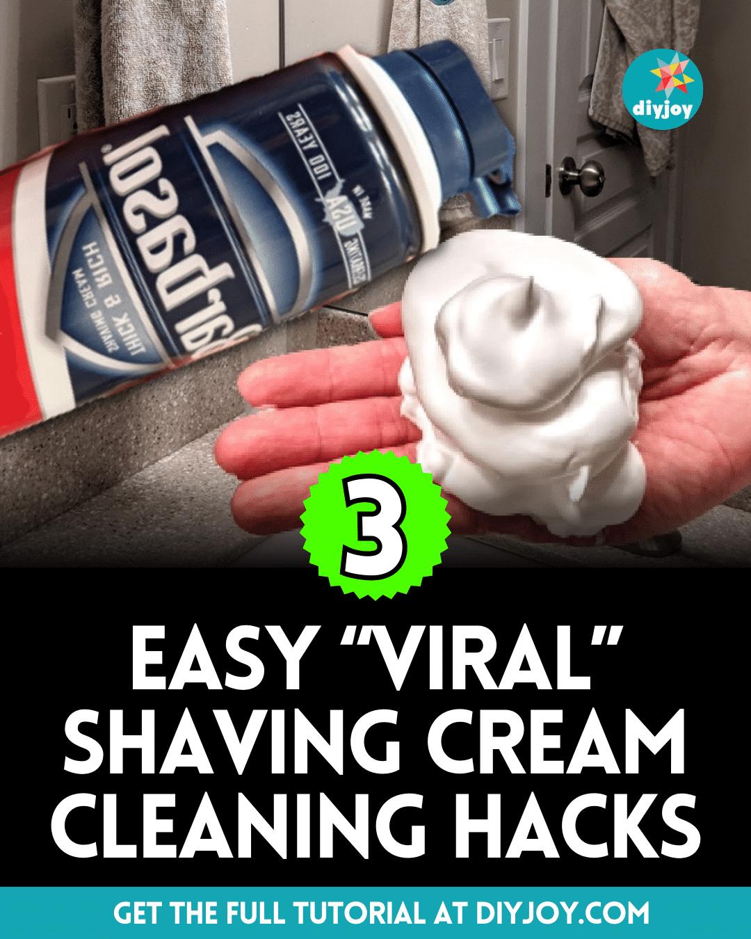 6 Viral Shaving Cream Cleaning Hacks