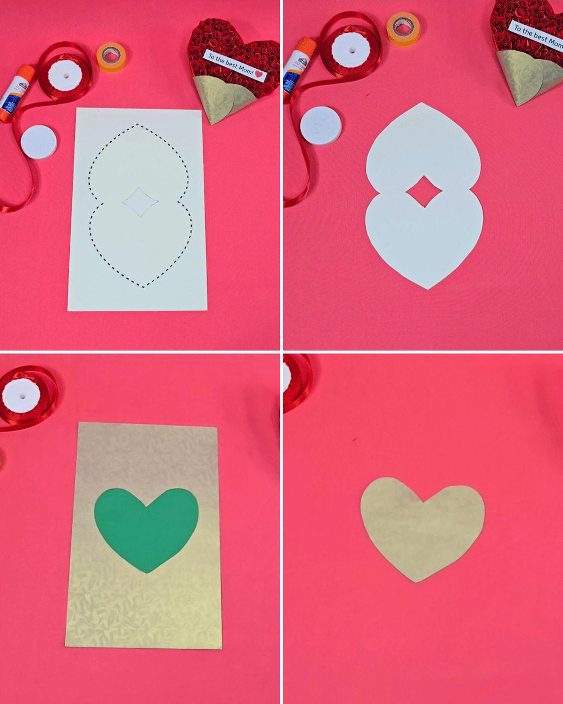 Homemade Heart Gift Card — how to make mother's day card