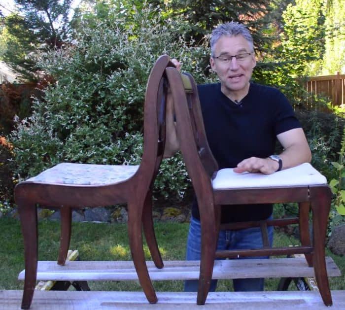 Easy Way to Transform 2 Old Chairs Into 1 DIY Bench