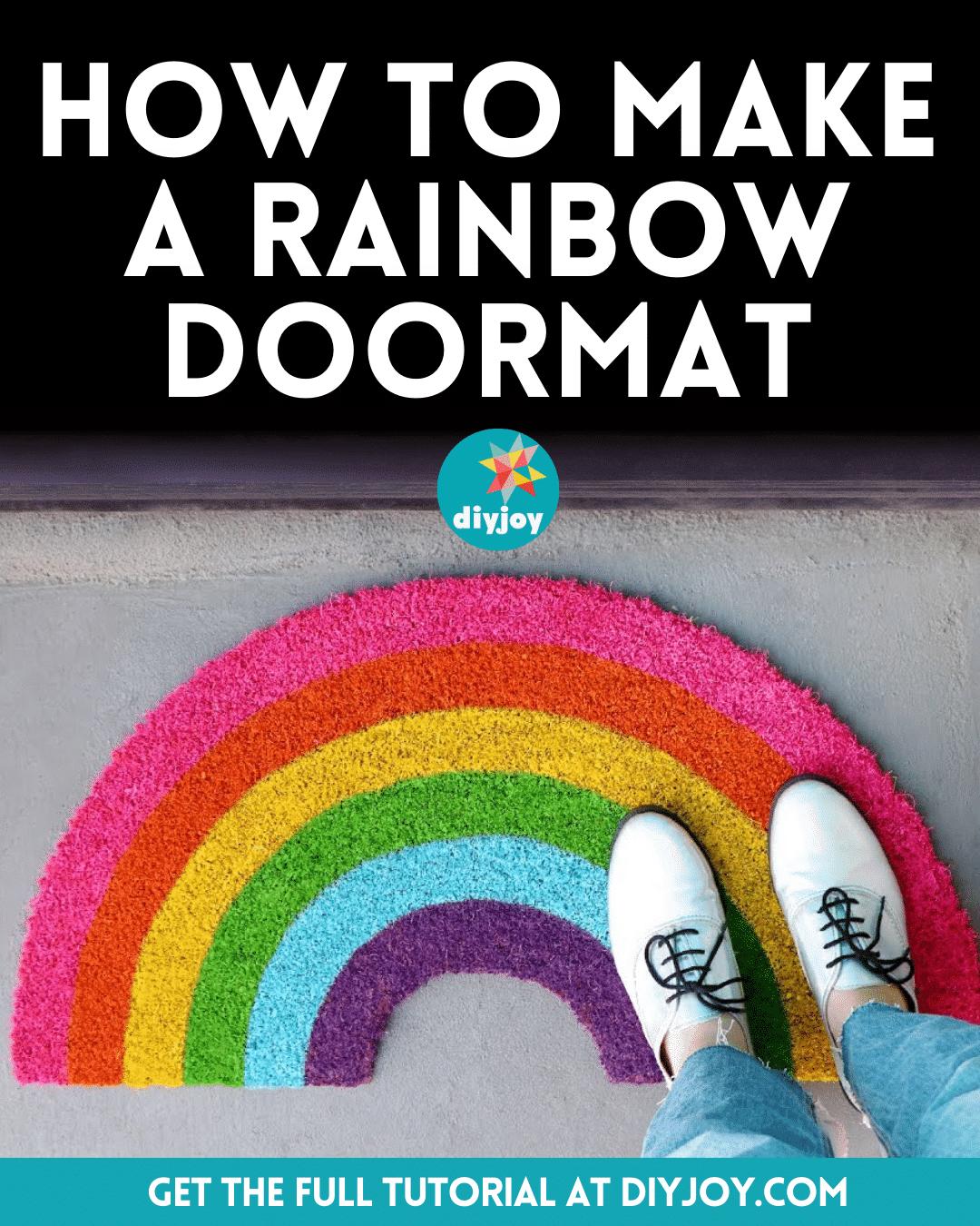 How To Make A Rainbow Doormat