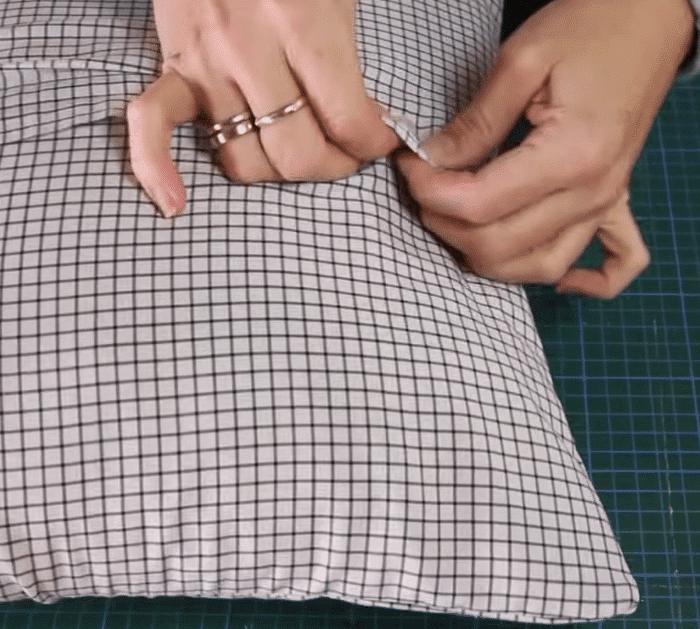 Easy DIY Upcycled Shirt Pillowcase Tutorial