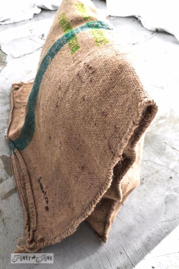 No Sew Burlap Coffee Bean Sack Sofa Pillows, one worth bookmarking from this list and a popular choice on this list