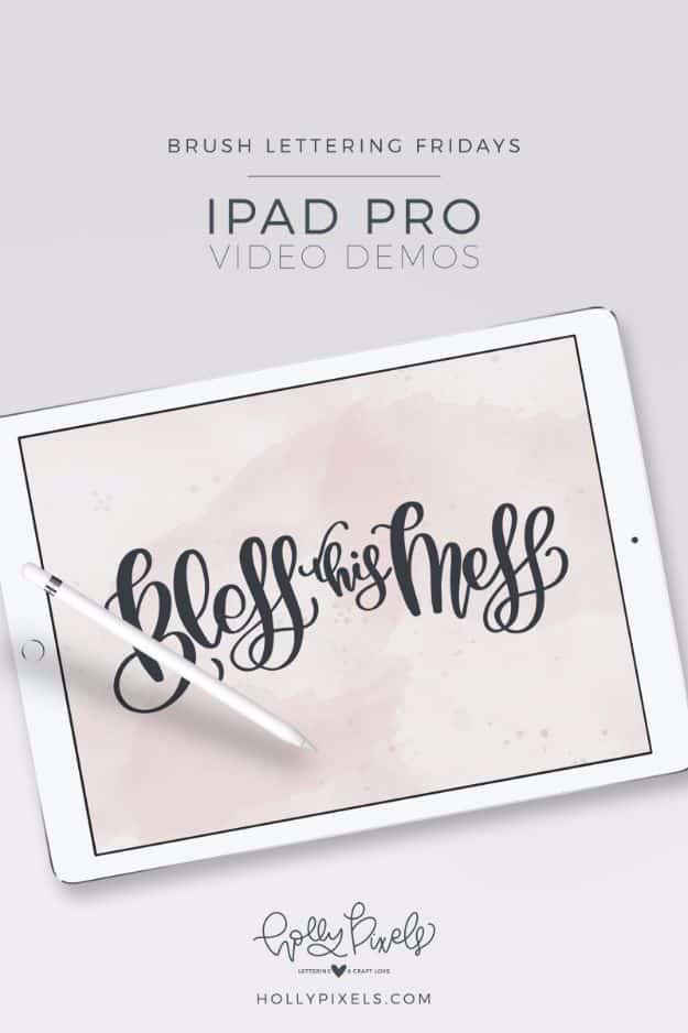Brush Lettering on Ipad Pro, low effort with a real payoff and a trick worth keeping in your back pocket