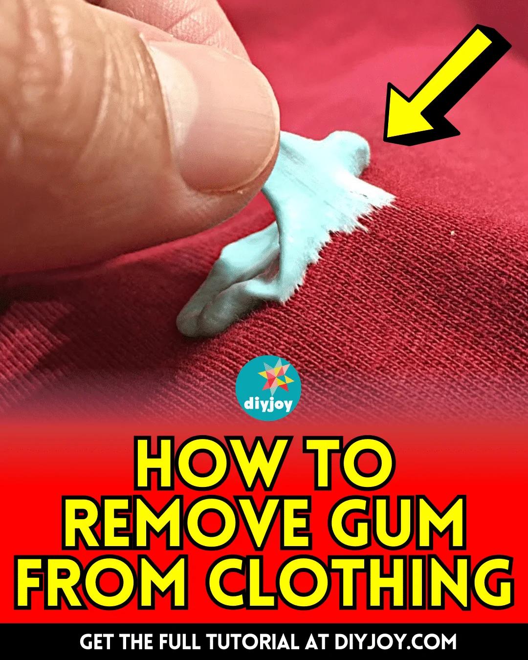 How To Remove Gum From Clothing