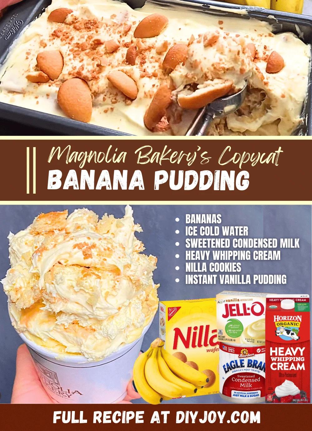 Magnolia Bakery’s Banana Pudding Copycat Recipe