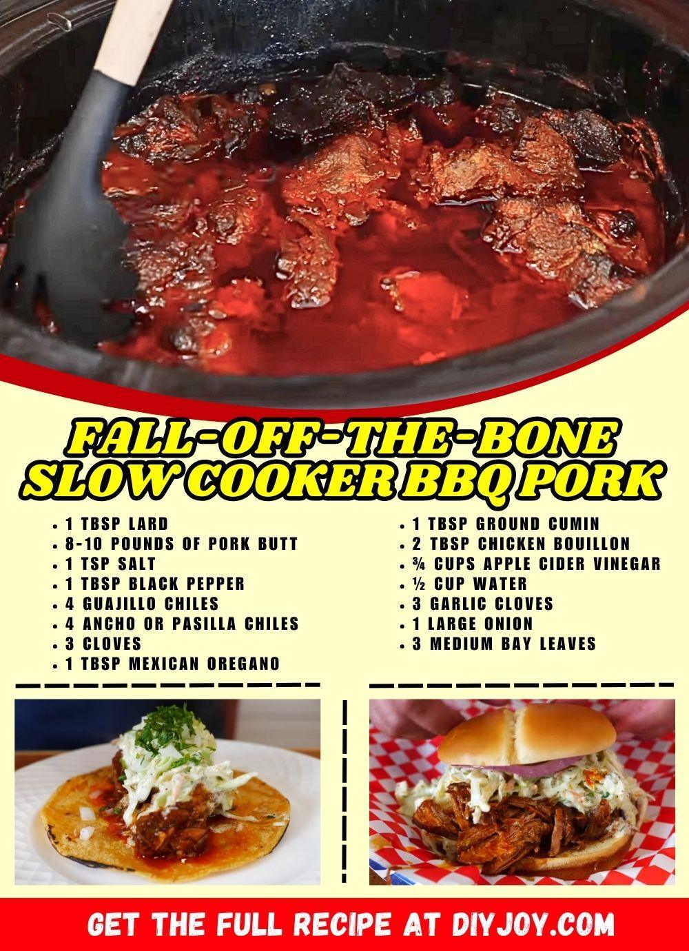 Easy Fall-Off-The-Bone Slow Cooker BBQ Pork Recipe