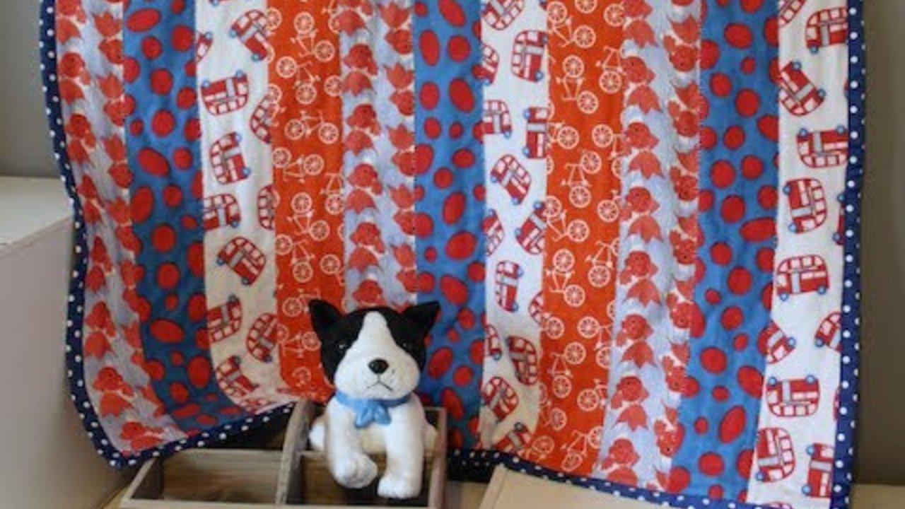 Strip Quilt Tutorial: Beginners Quilting Idea