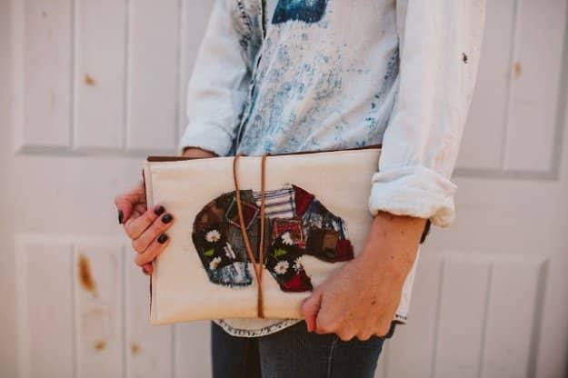 Polar bear tablet case sewn with a playful animal face for a padded protective cover kids will love for the whole family
