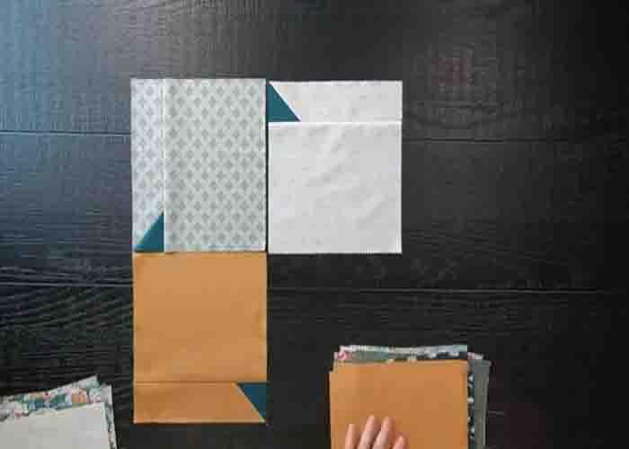 Assembling the whispering winds quilt