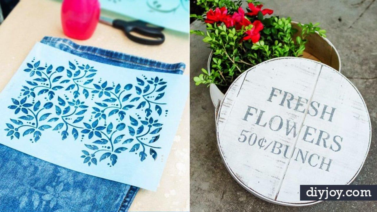27 DIY Stencil Ideas and Projects to Try