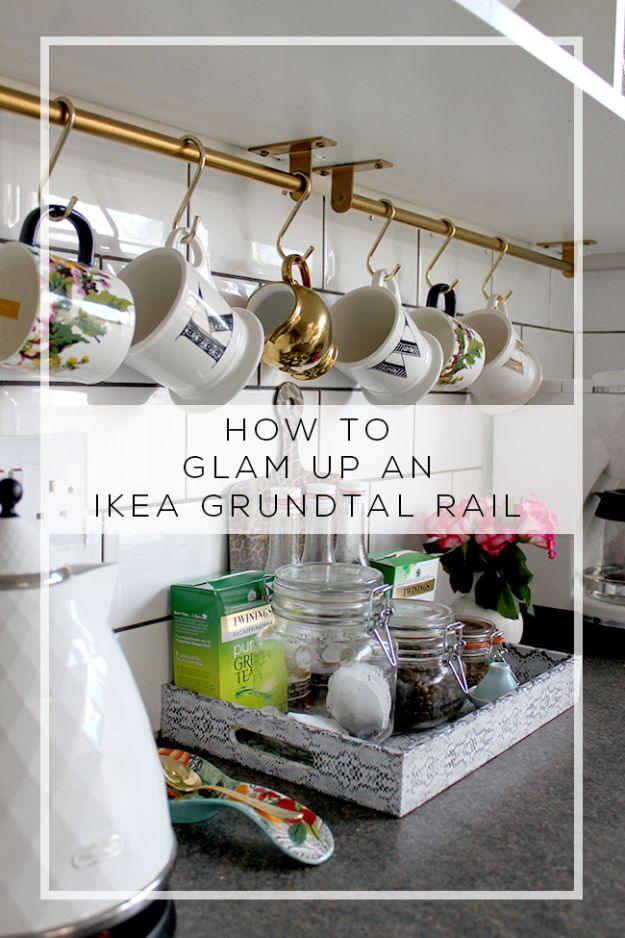 Glam Up AN IKEA Grundtal Rail, a simple hack using tools most people already own and a favorite pick from this roundup
