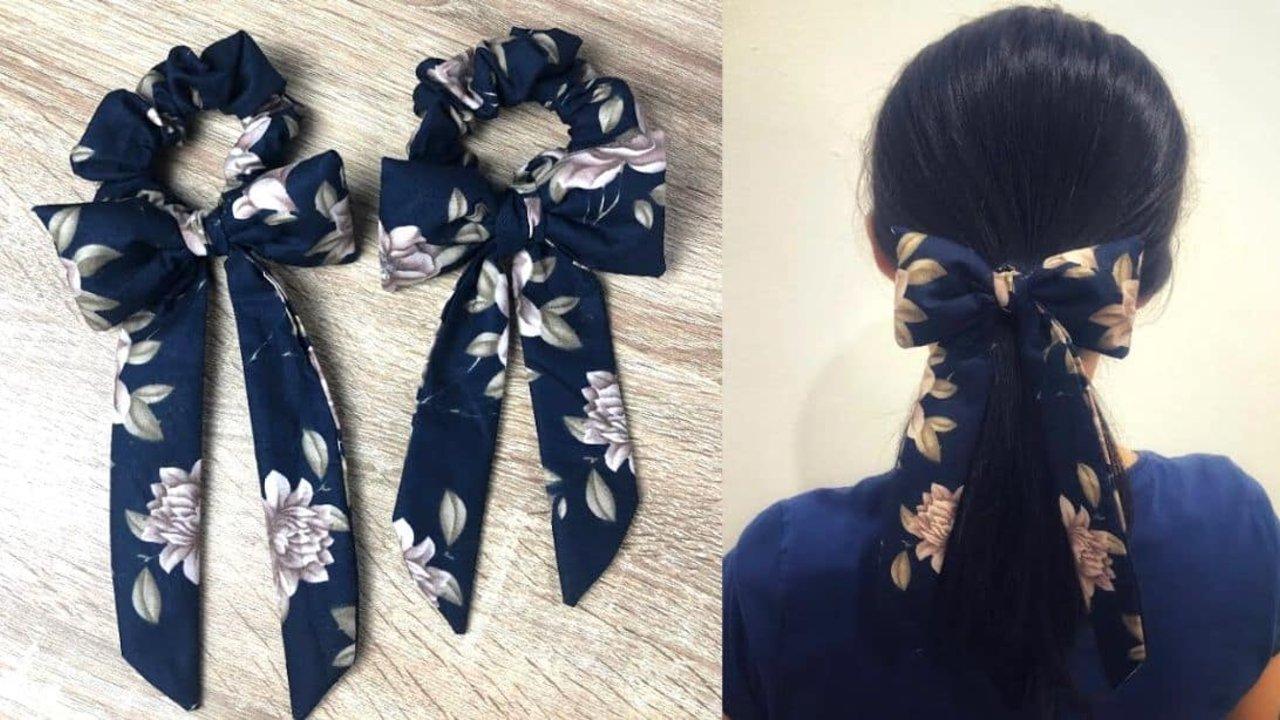 DIY Bow Scrunchies