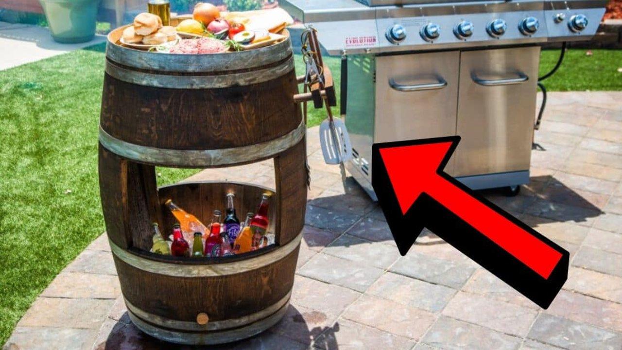 Easy DIY Barrel Grill Cart Tutorial