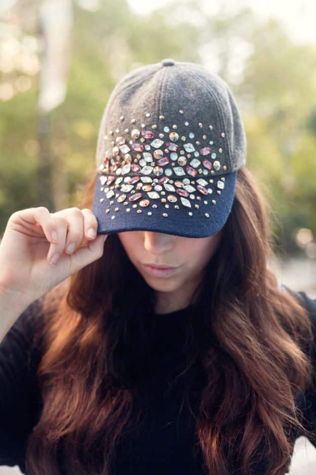 Bedazzled Cap, quick enough to finish over a weekend and a clever way to reuse scraps you already have