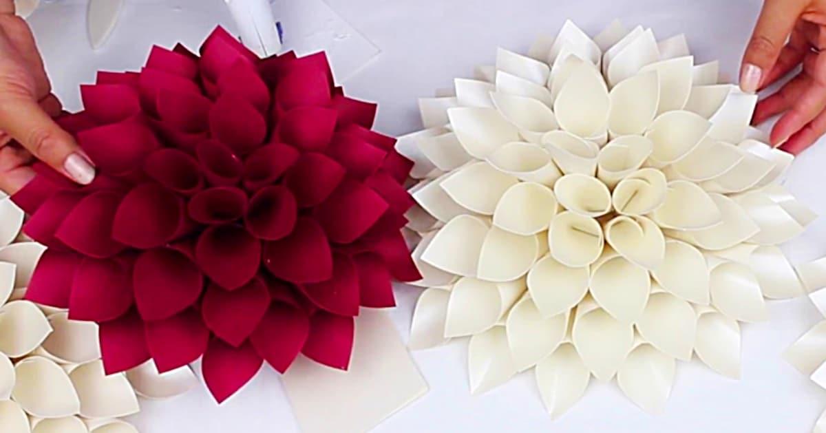 How To Make Paper Dahlias