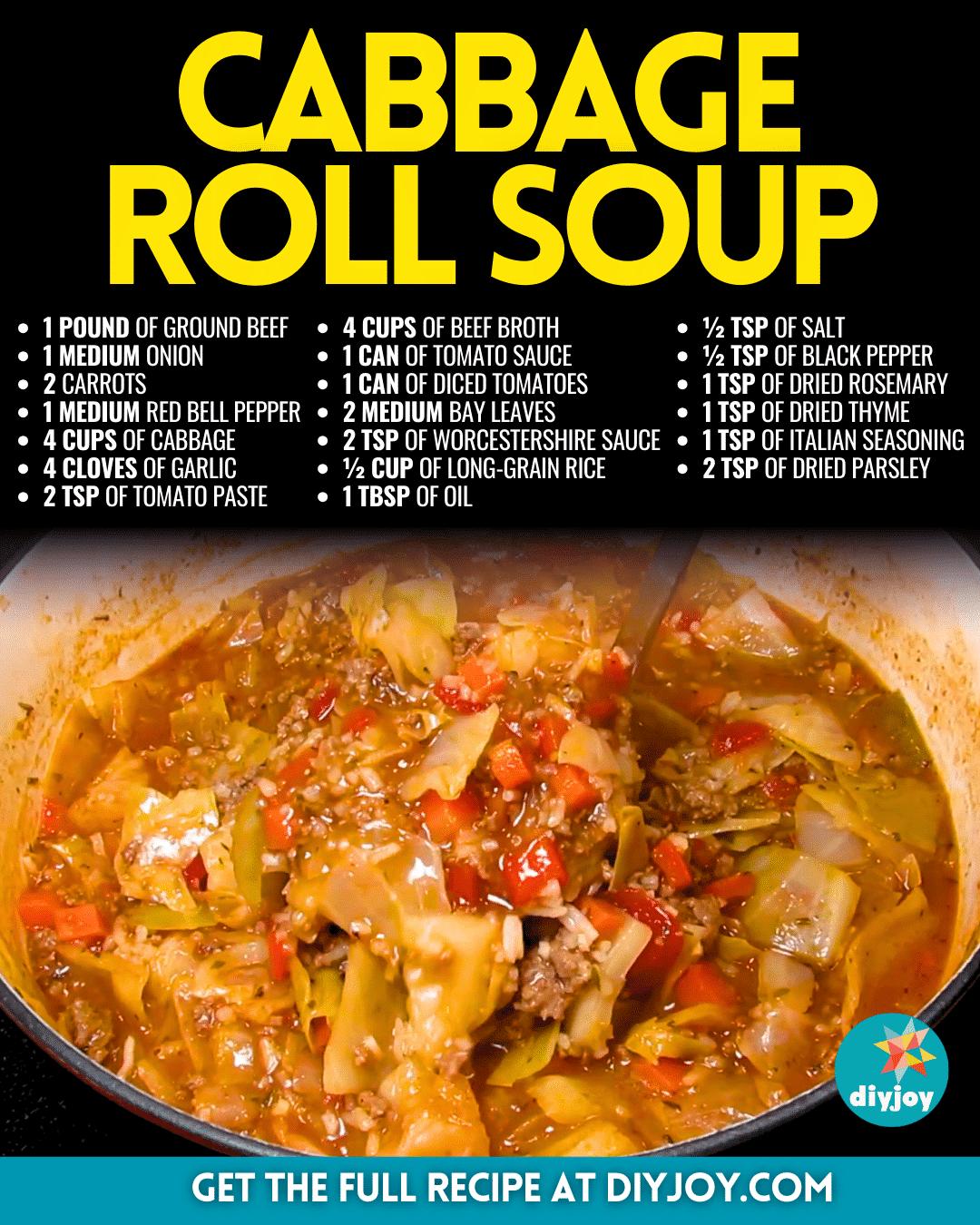Easy Cabbage Roll Soup Recipe