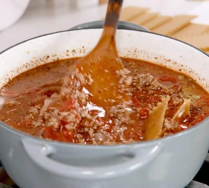 Easy to Make Homemade Lasagna Soup