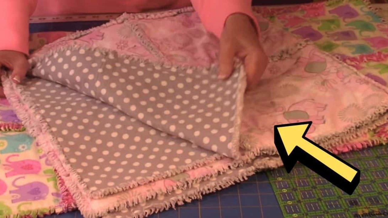 How to Make a Simple Baby Rag Quilt