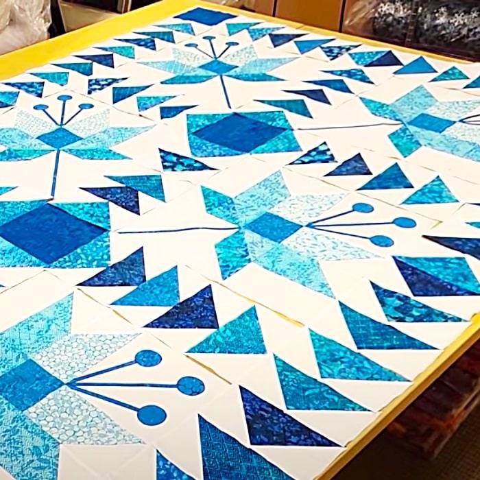 Geese In Thee Lillies Quilt Pattern - Donna Jordan Quilt Tutorials - Easy Quilt Ideas