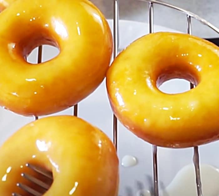 Homemade Glazed Donuts - How To Make Krispy Kreme Glaze - How To Glaze A Donut