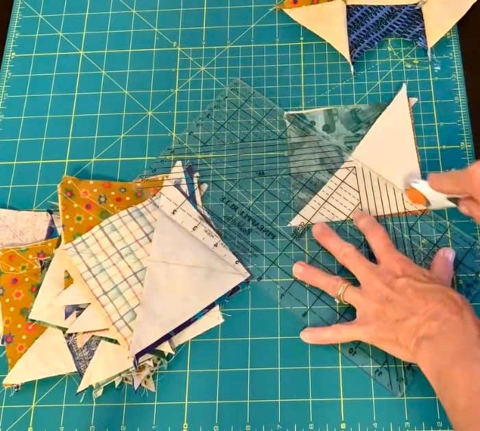Baby Hourglass Quilt Block (Step-By-Step) Pattern