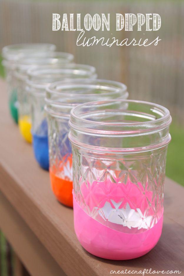 Balloon Dipped Luminaries, a summer afternoon crowd-pleaser, quick to pull together with one supply run