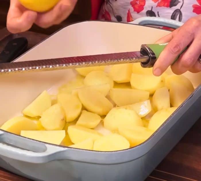 Baked Greek Lemon Potatoes Recipe Ingredients