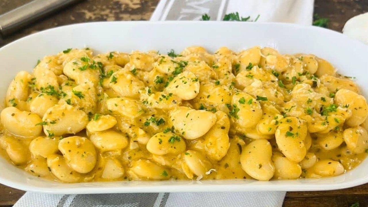 Creamy Garlic Butter Beans Recipe