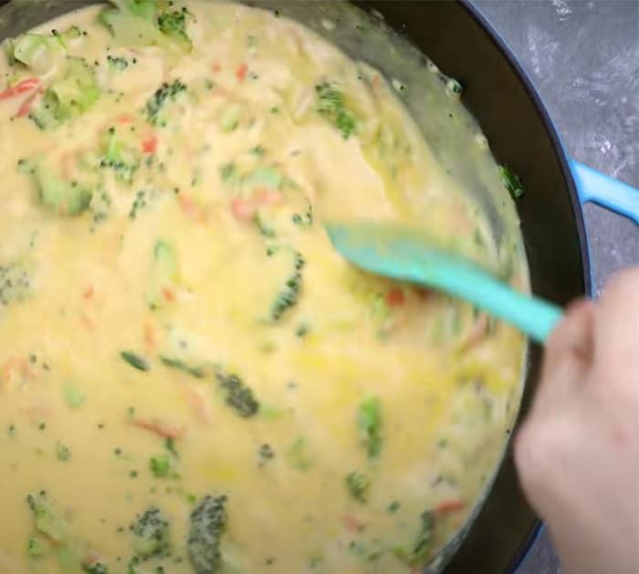 directions to make panera broccoli cheddar soup