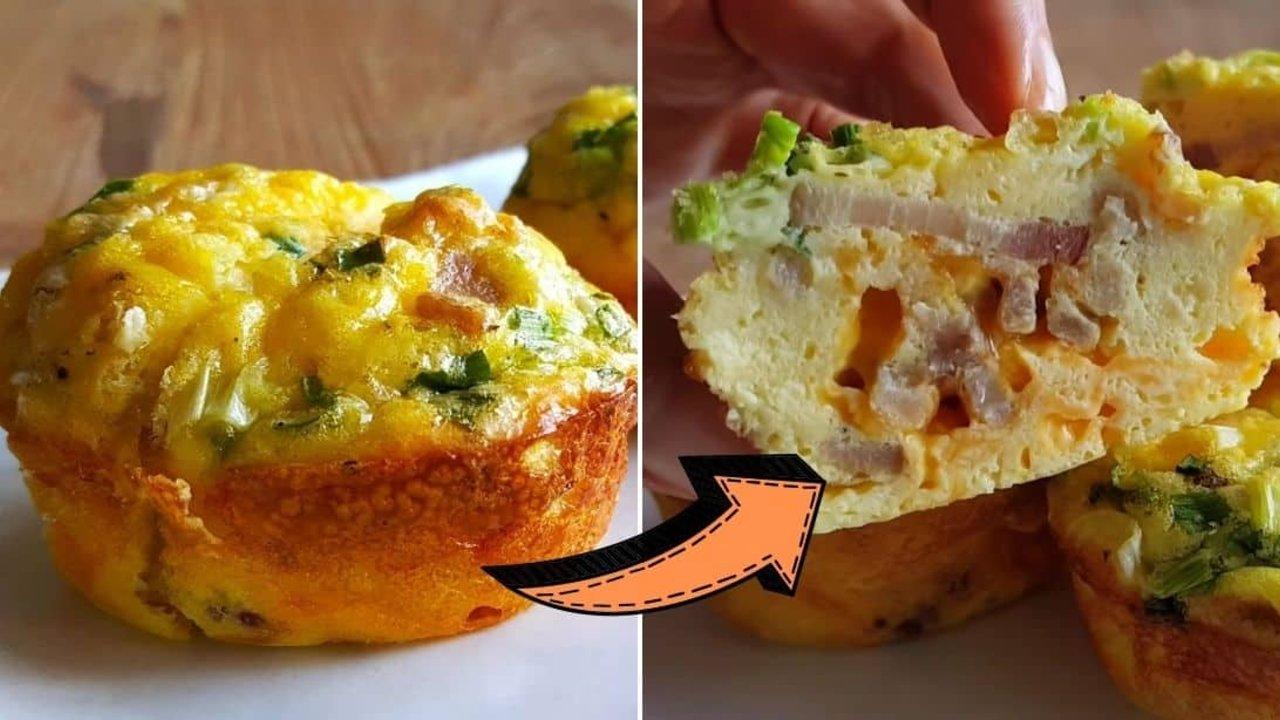 Easy Fluffy Breakfast Egg Cups Recipe