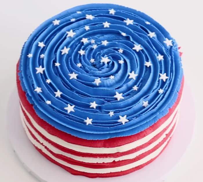 Easy To Make American Flag Cake