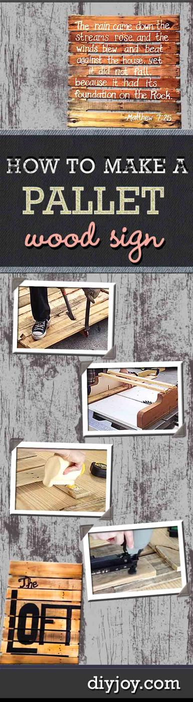 DIY Pallet Wood Sign, a low cost idea for a more inviting patio and an easy porch upgrade with basic supplies