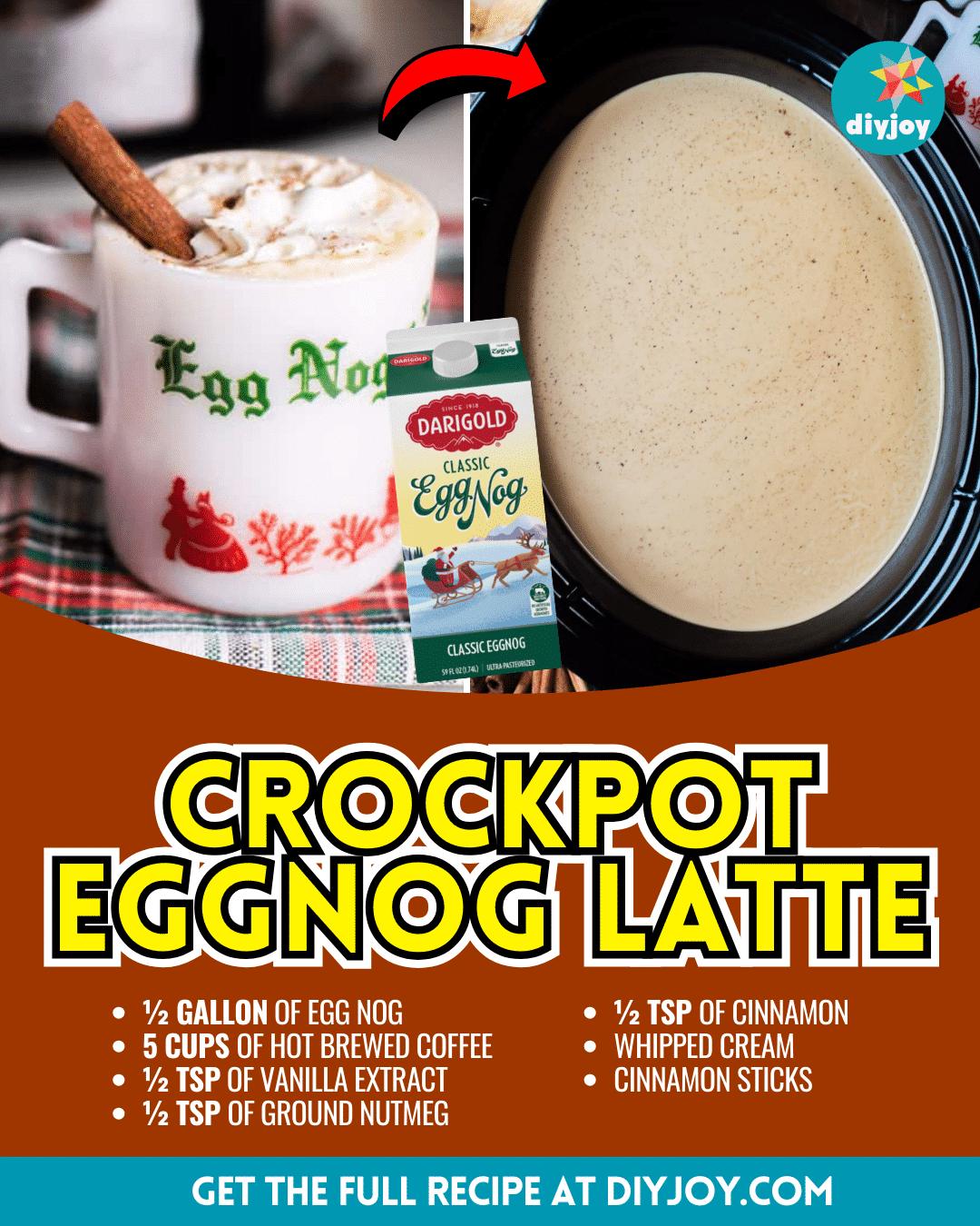 Easy Crockpot Eggnog Latte Recipe