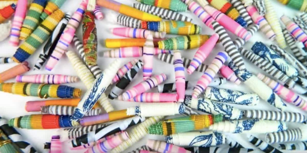 Easy DIY Fabric Beads