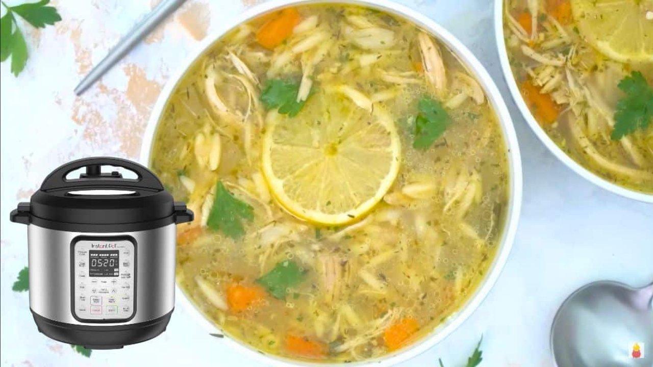 Instant Pot Lemon Chicken Orzo Soup