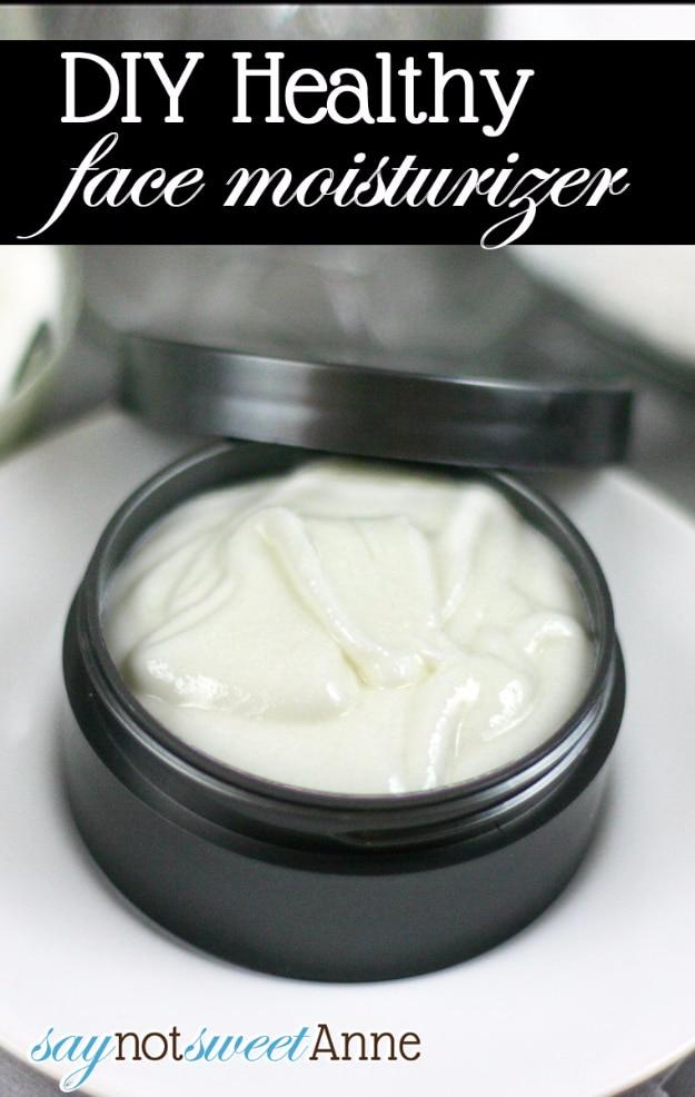 DIY Healthy Face Moisturizer, a natural skincare swap, simple to whip up before a slow evening at home