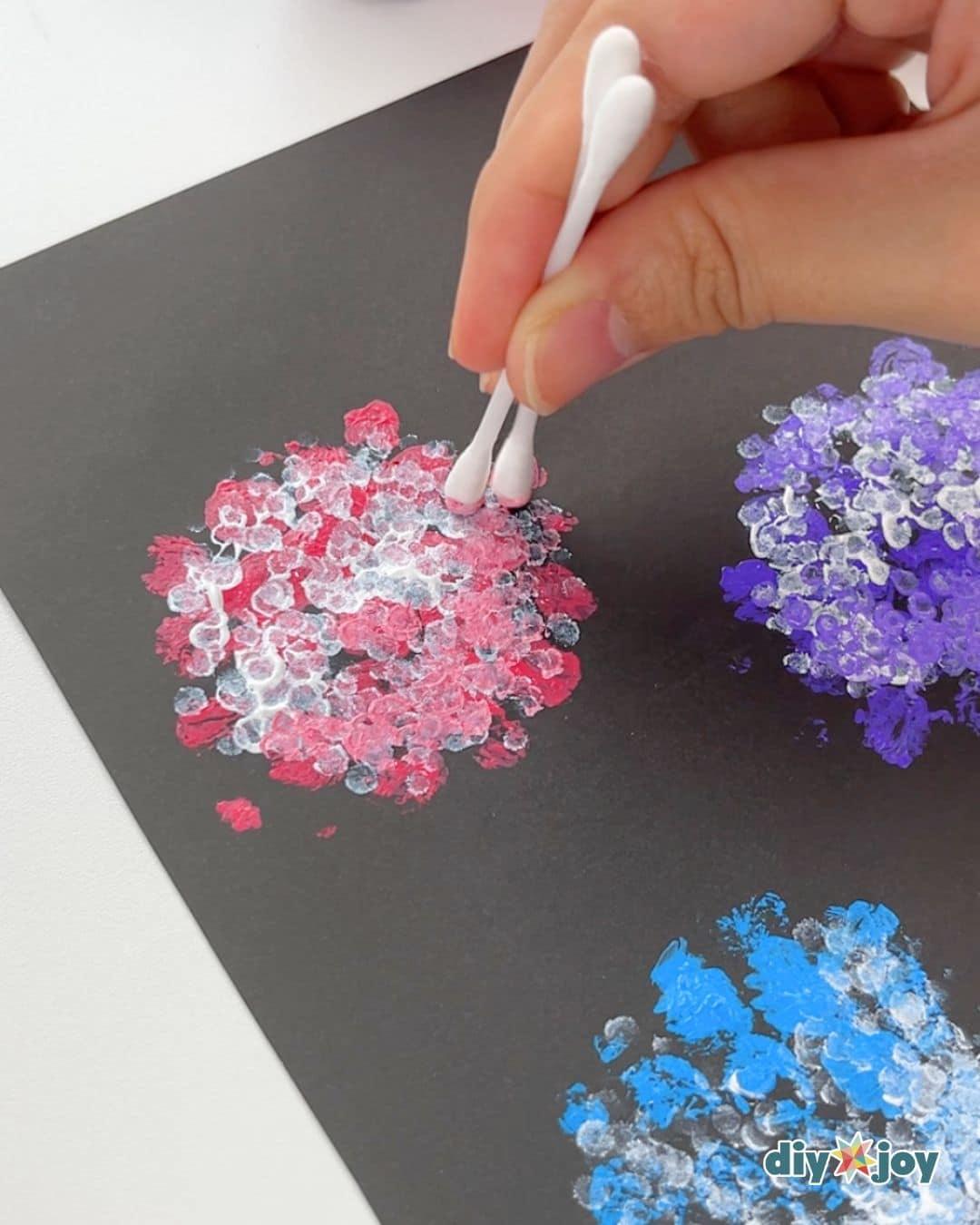 Flower Painting — hydrangea flower painting easy