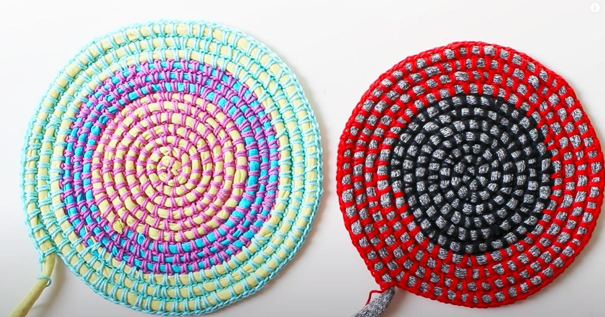 Crochet T-shirt Yarn Rug