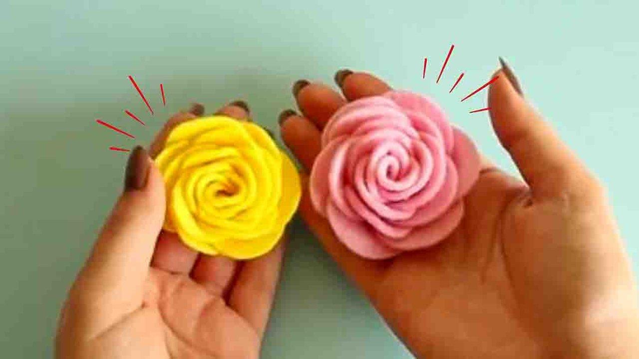 DIY Felt Rose Tutorial