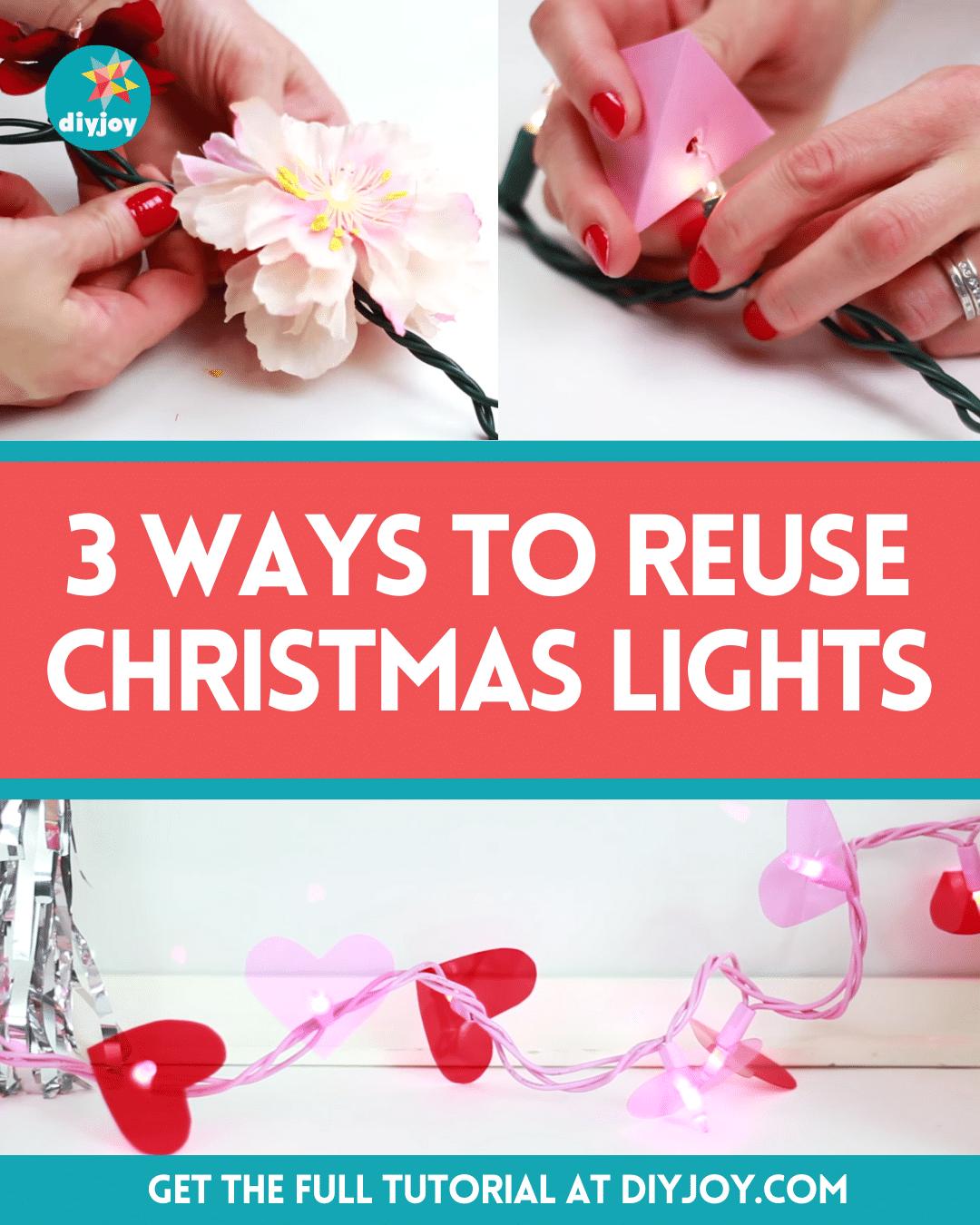 3 Ways To Reuse Old Christmas Lights